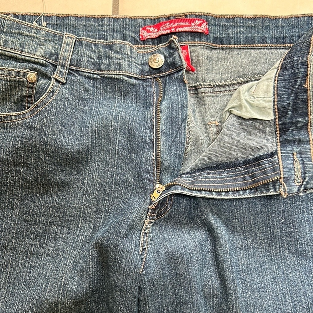 Cos Women’s Denim Y2K Boho Hippie Studded Embroidered Bootcut Blue Jeans Sz 12P - Picture 6 of 16